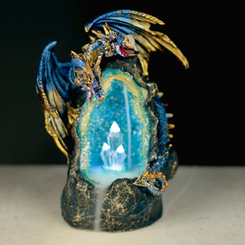 Fantasy LED Backflow Incense Burner - Crystal Dragon Cave