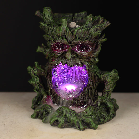 Fantasy LED Backflow Incense Burner - Crystal Green Man
