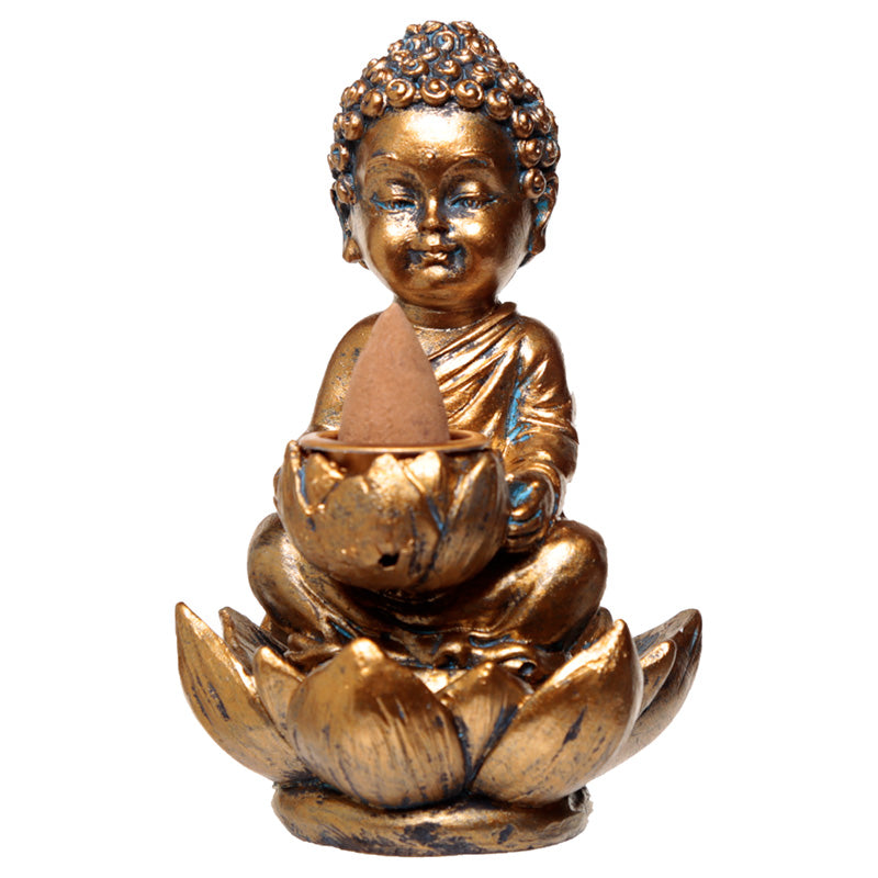 Backflow Incense Burner - Lotus Buddha