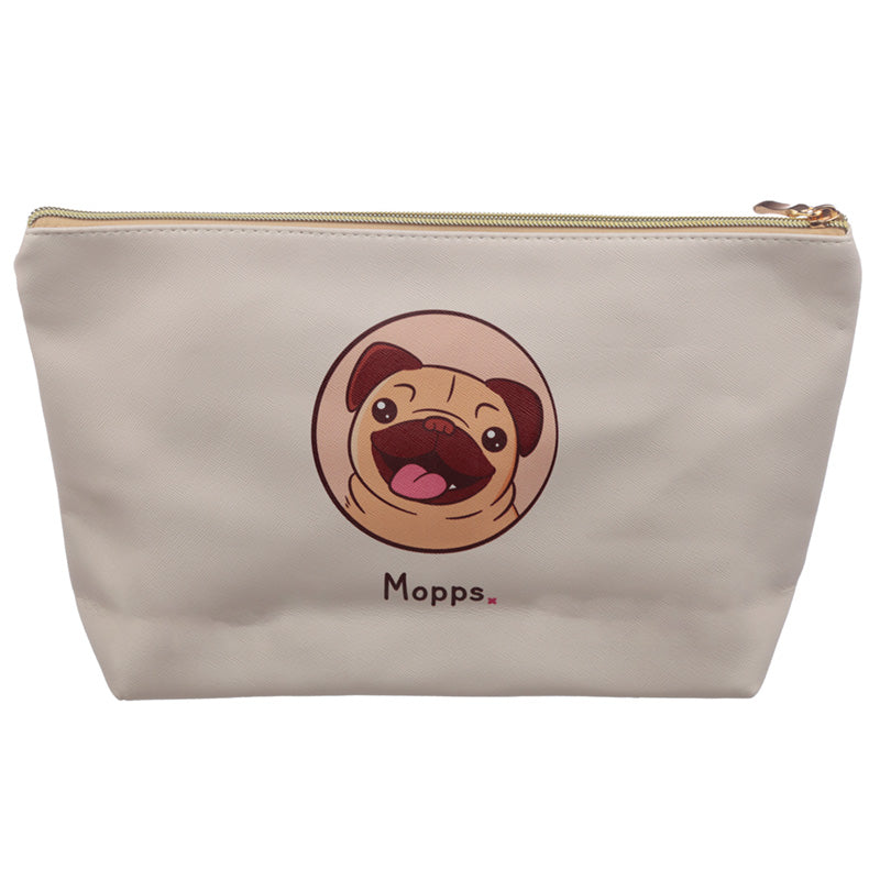 Large PVC Make Up Toiletry Wash Bag - Mopps Pug
