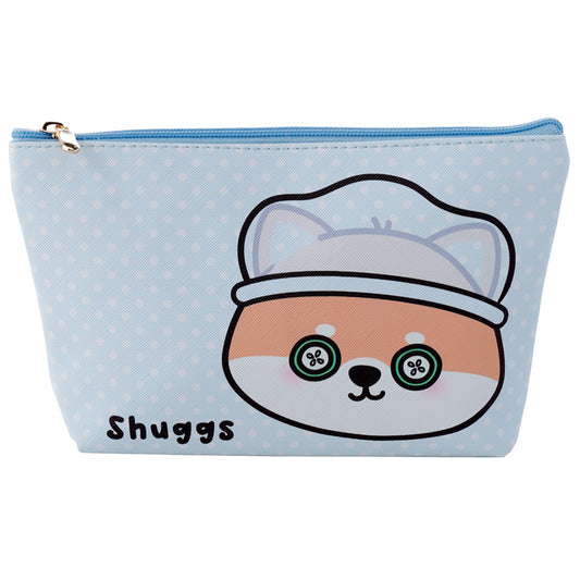 Adoramals Shuggs the Shiba Inu Dog Medium PVC Toiletry Makeup Wash Bag