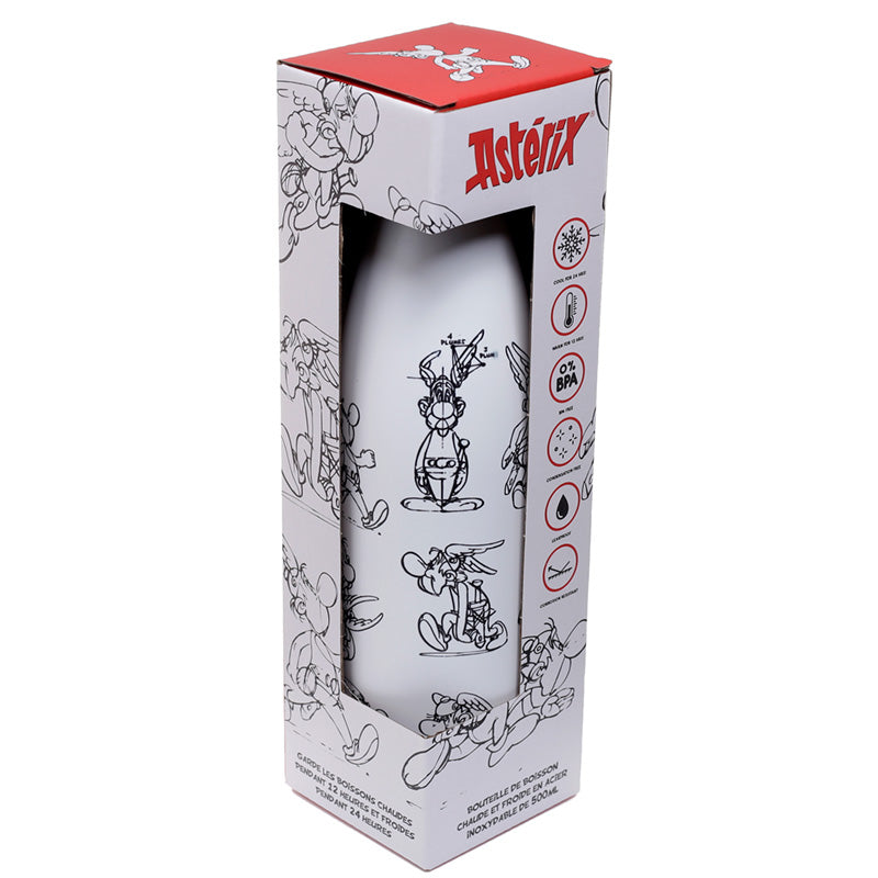 Reusable Stainless Steel Insulated Drinks Bottle 500ml - Asterix