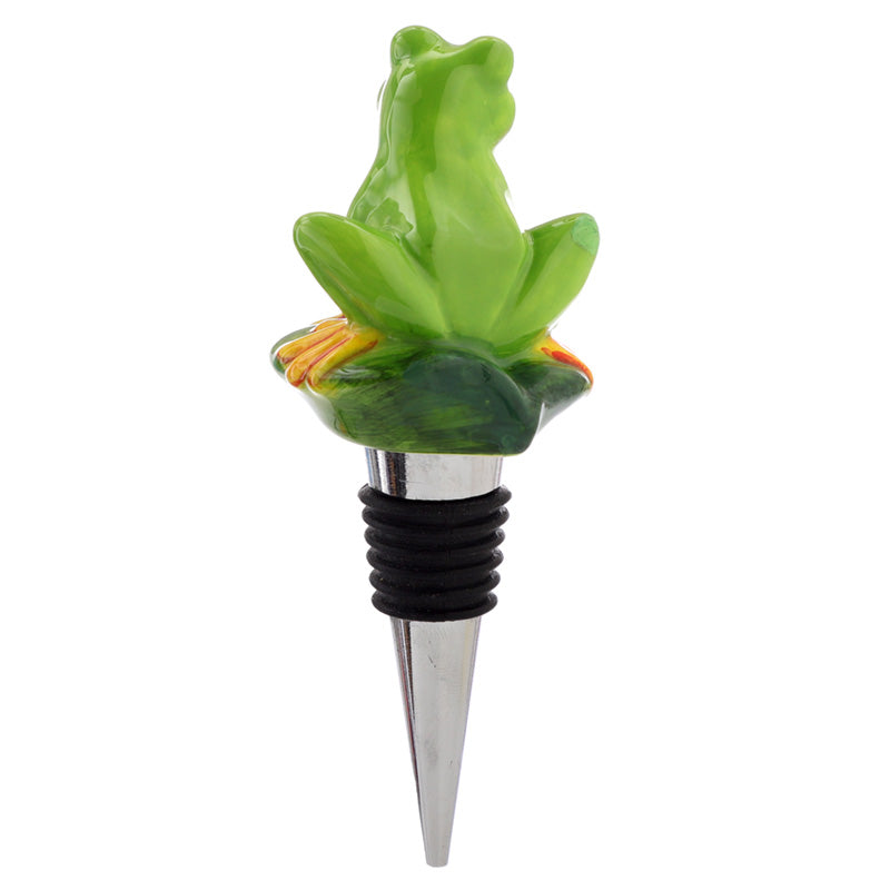 Novelty Ceramic Bottle Stopper - Tree Frog