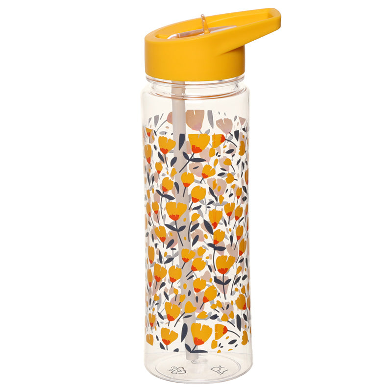 Reusable Pick of the Bunch Buttercup 550ml Water Bottle with Flip Straw