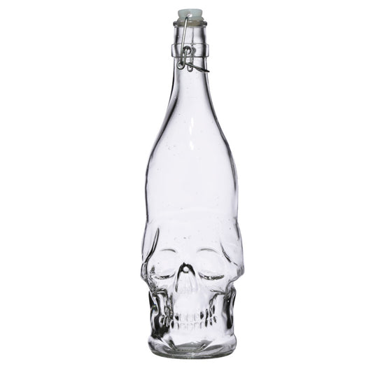 Skull Shaped Water Bottle 1L - Skulls and Roses