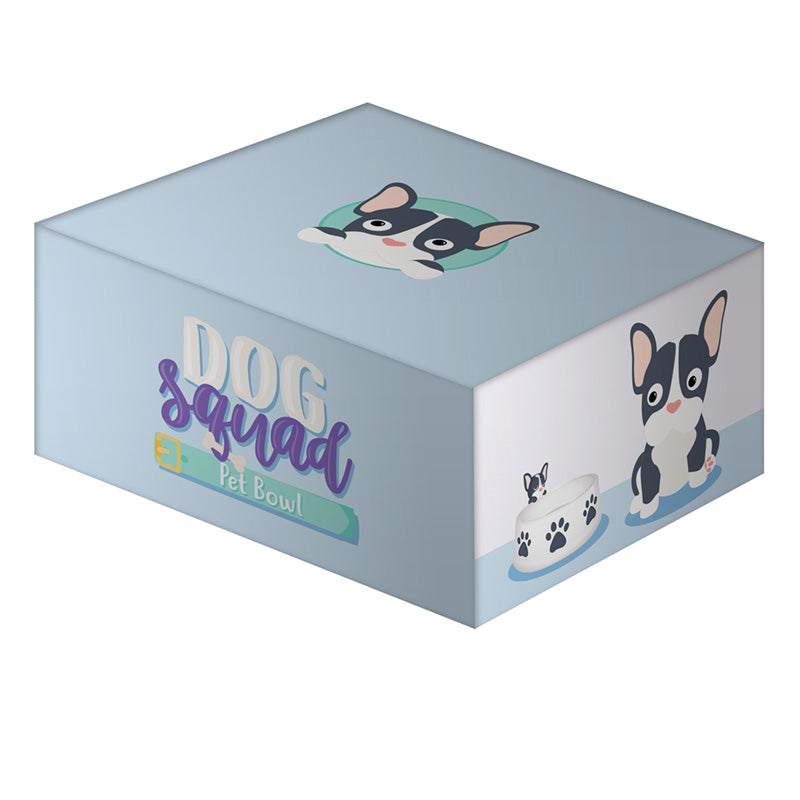 French Bulldog Dog Squad Ceramic Pet Food Bowl
