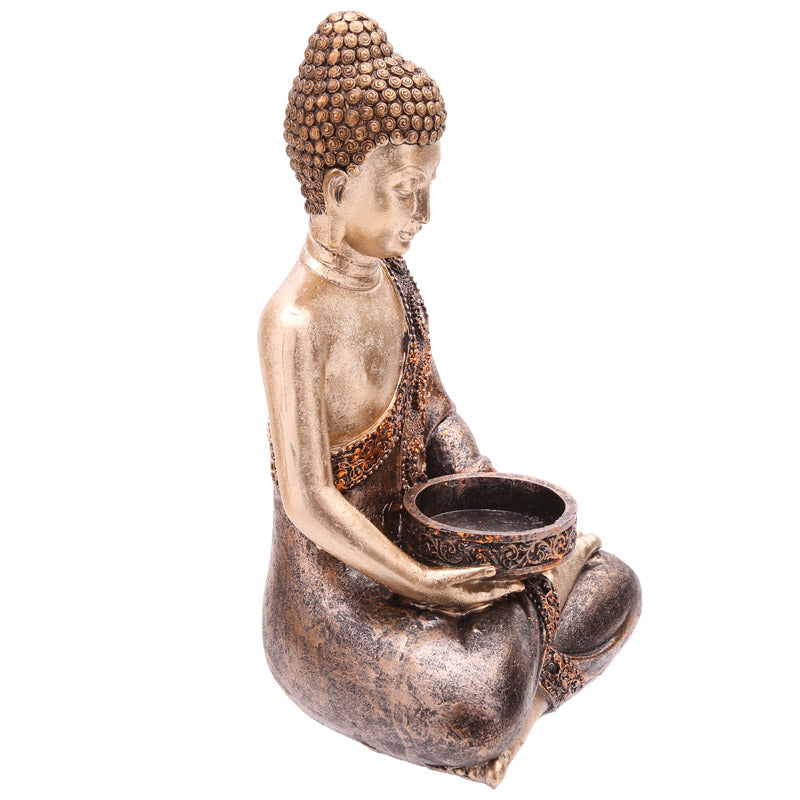 Decorative Thai Buddha Figurine Tea Light Holder