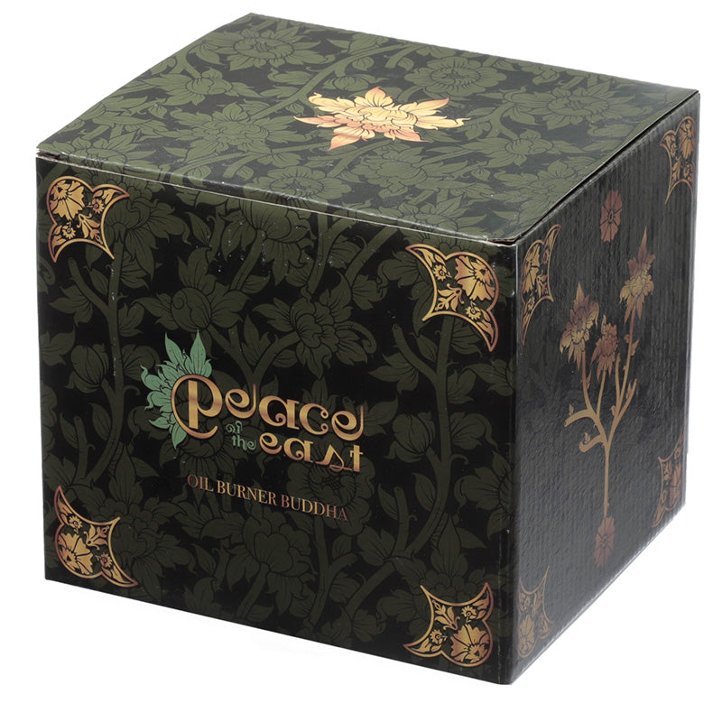 Resin Oil and Wax Burner - Peace of the East Wood Effect Chinese Buddha