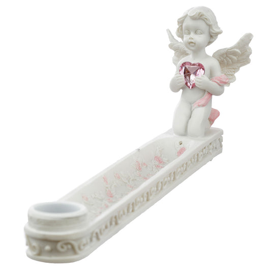 Collectable Peace of Heaven Cherub - Follow Your Heart Incense Burner Ashcatcher
