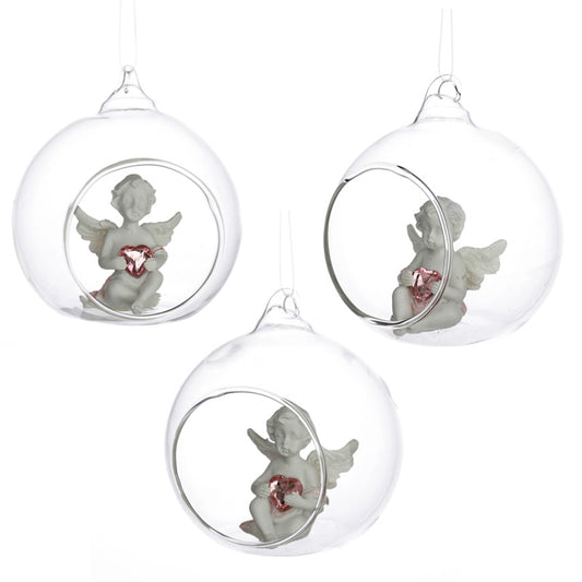 Collectable Peace of Heaven Cherub - Sweet Dream Glass Bauble