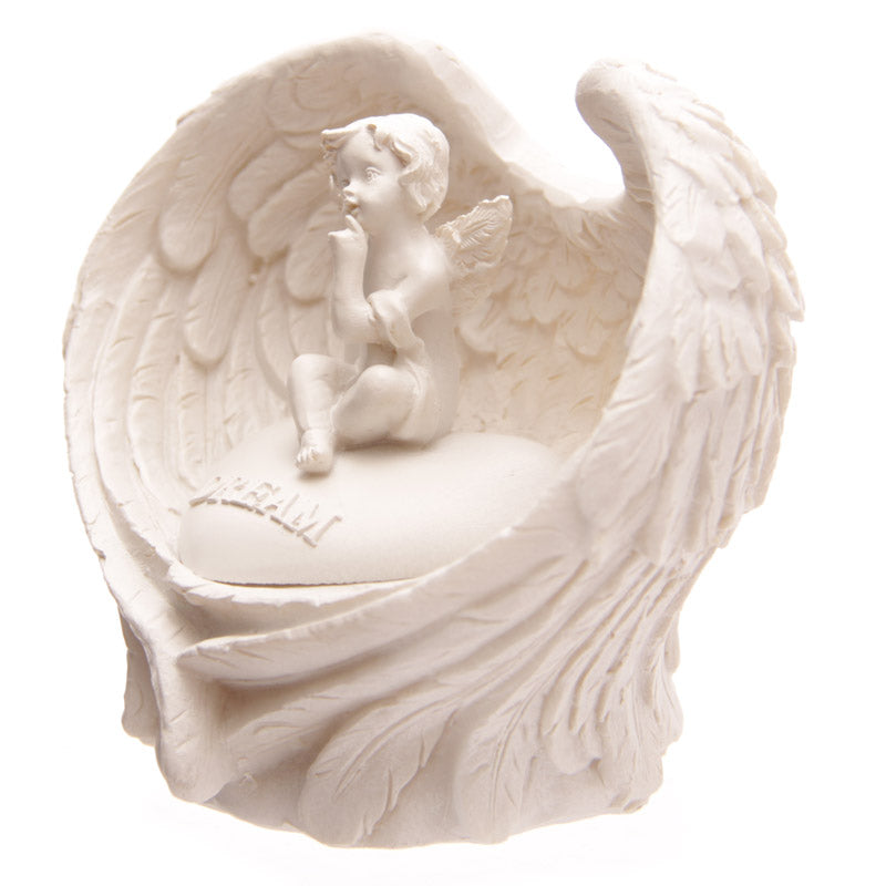 LED Love Heart Message LED Cherub Ornament