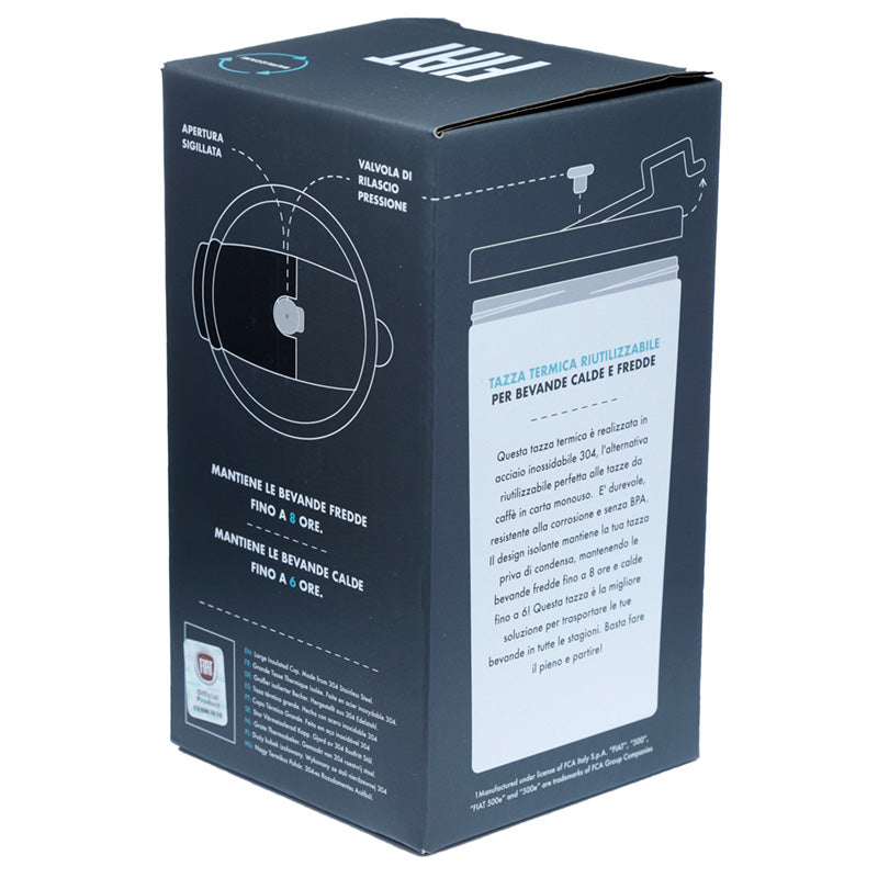 Reusable Stainless Steel Insulated Food and Drinks Cup 500ml - Fiat 500