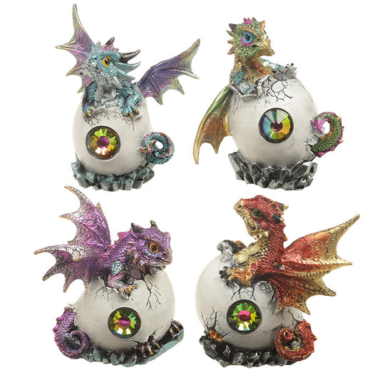 Crystal Birth Fantasy Nightmare Dragon Figurine