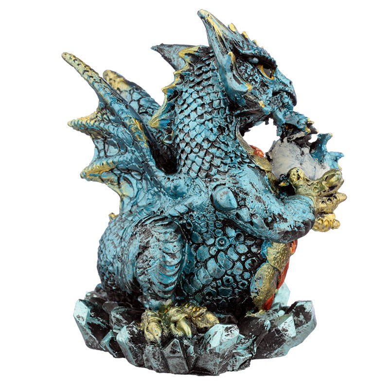 Mother and Hatching Baby Elements Dragon Figurine