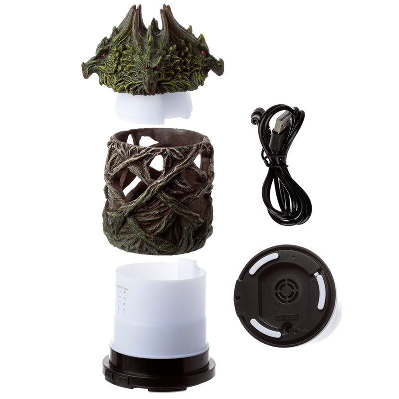 Dark Legends Ultrasonic Misting Colour Changing Aroma Diffuser USB - Fire Earth Dragon