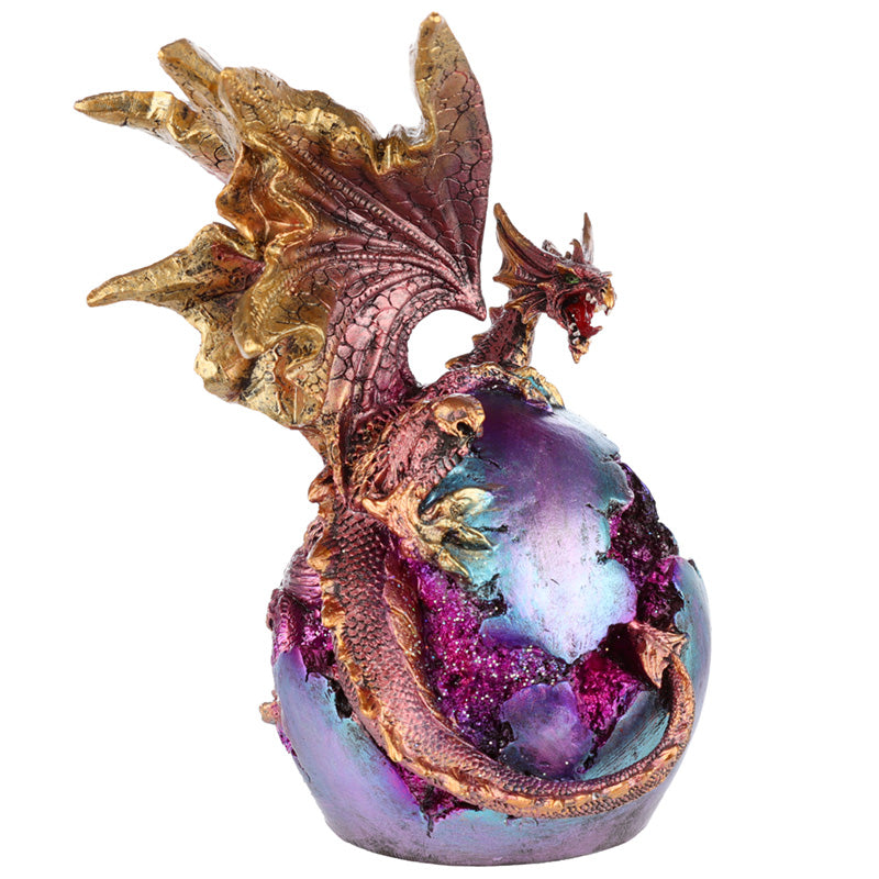Geode Fire Egg LED Dark Legends Dragon Figurine