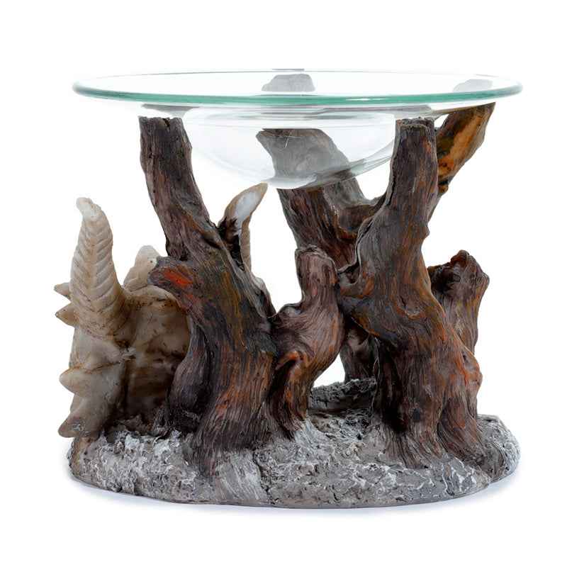 Shadows of Darkness Dragon Skull Oil and Wax Burner with Glass Dish