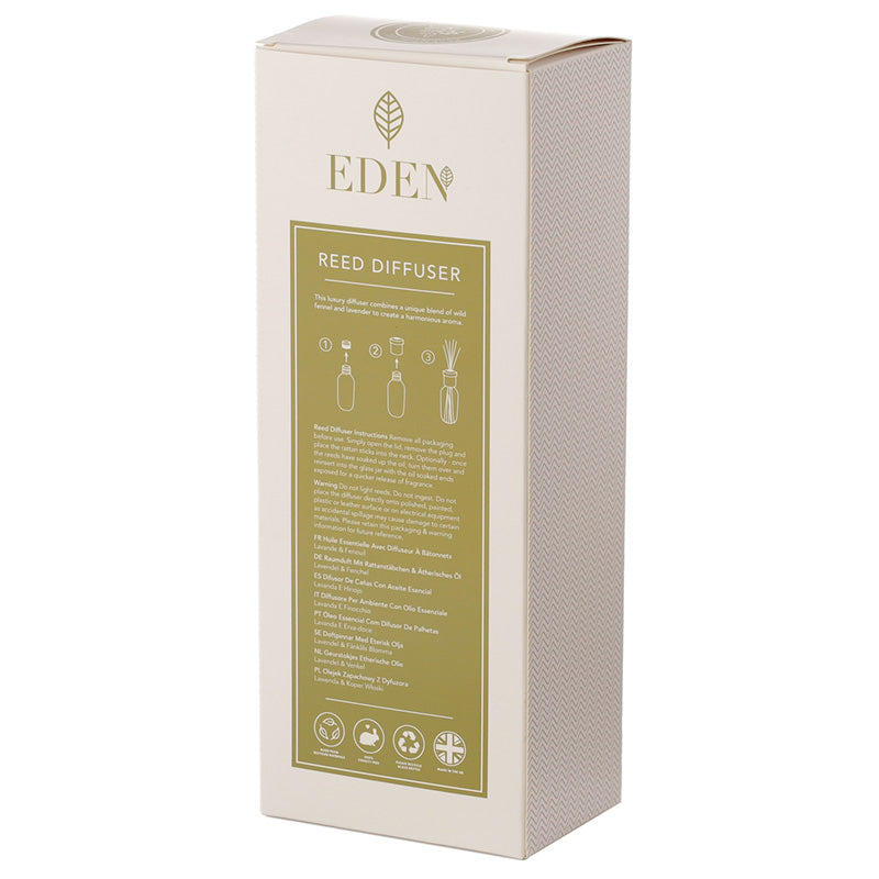 Eden Essential Oil Reed Diffuser - Lavender and Fennel