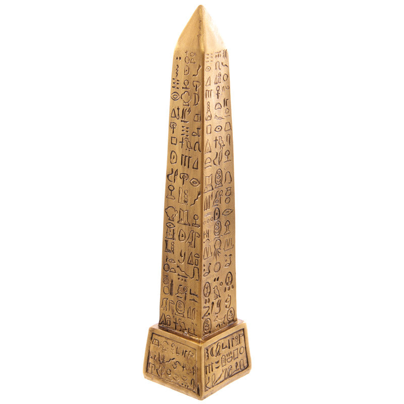 Decorative Gold Egyptian Obelisk Ornament