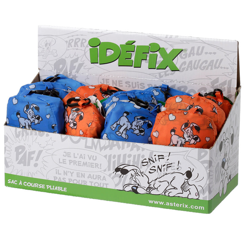 Handy Fold Up Asterix Idefix (Dogmatix) Shopping Bag with Holder