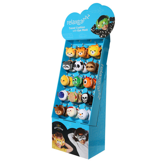 15 Hook FSDU Display Unit for Relaxeazzz Travel Pillows  and  Eye Masks