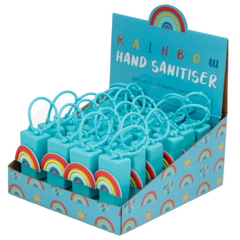 Rainbow Gel Hand Sanitiser and Holder