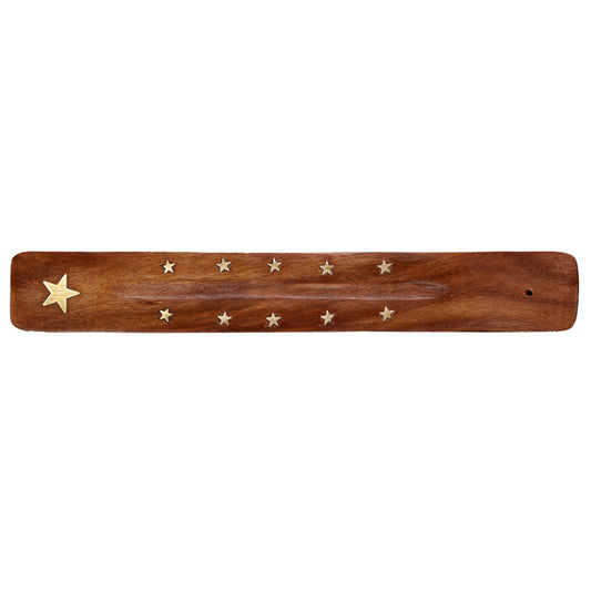Decorative Sheesham Wood Ashcatcher with Stars