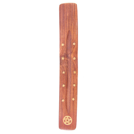 Decorative Sheesham Wood Ashcatcher with Pentagram