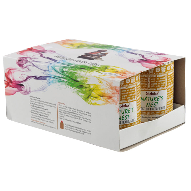 Goloka Backflow Incense Cones - Nest