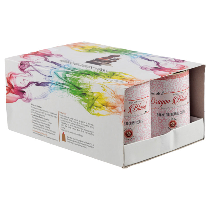 Goloka Backflow Incense Cones - Dragons Blood