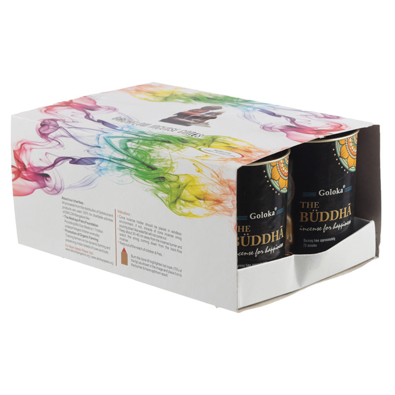 Goloka Backflow Incense Cones - Buddha