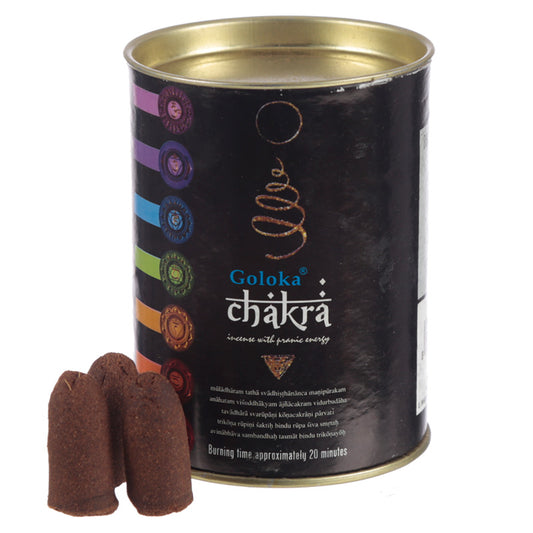 Goloka Backflow Incense Cones - Chakra