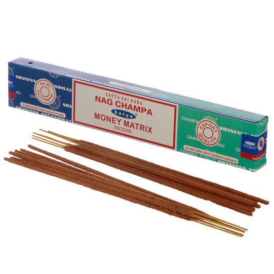 Satya Incense Sticks - Nag Champa and Money Matrix
