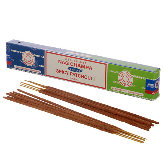 Satya Incense Sticks - Nag Champa and Spicy Patchouli
