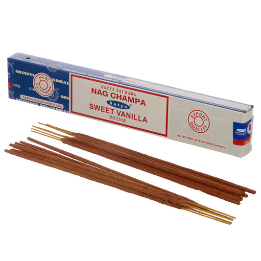 Satya Incense Sticks - Nag Champa and Sweet Vanilla