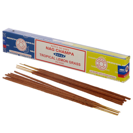 Satya Incense Sticks - Nag Champa and Tropical Lemon Grass