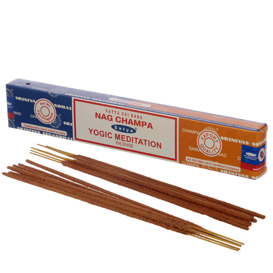 Satya Incense Sticks - Nag Champa and Yogic Meditation