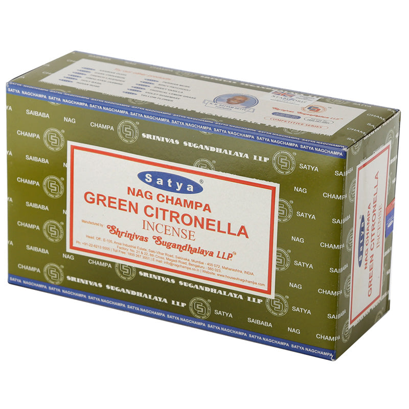 Nag Champa Sayta Green Citronella Incense Sticks