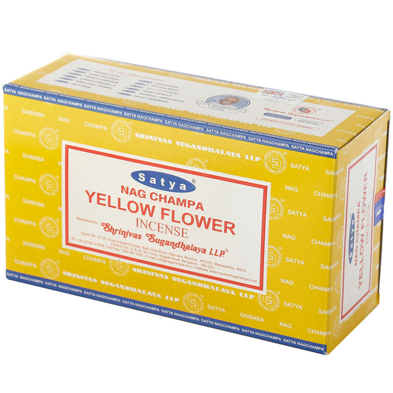 Nag Champa Sayta Yellow Flower Incense Sticks