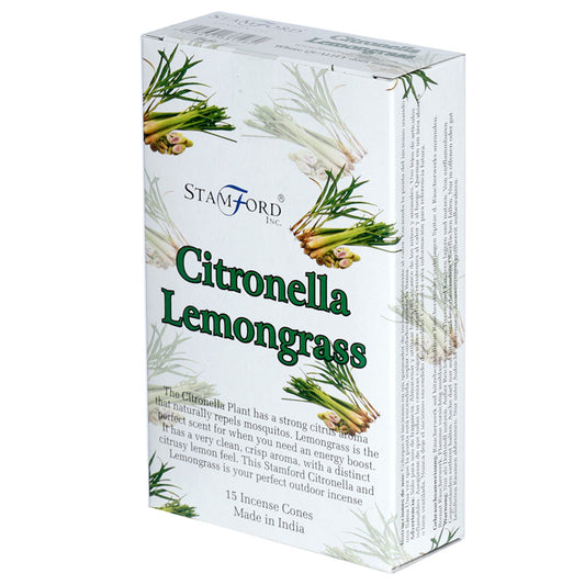 37198 Stamford Incense Cones - Citronella and Lemongrass