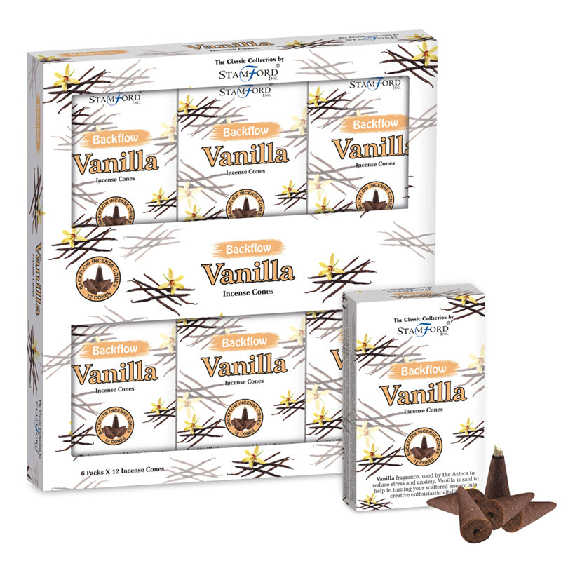 Stamford Backflow Incense Cones - Vanilla