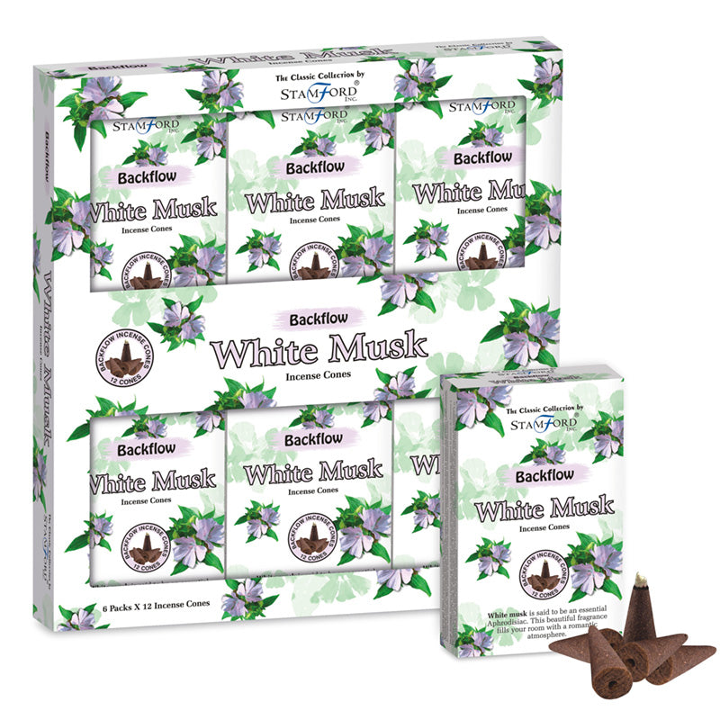 Stamford Backflow Incense Cones - White Musk