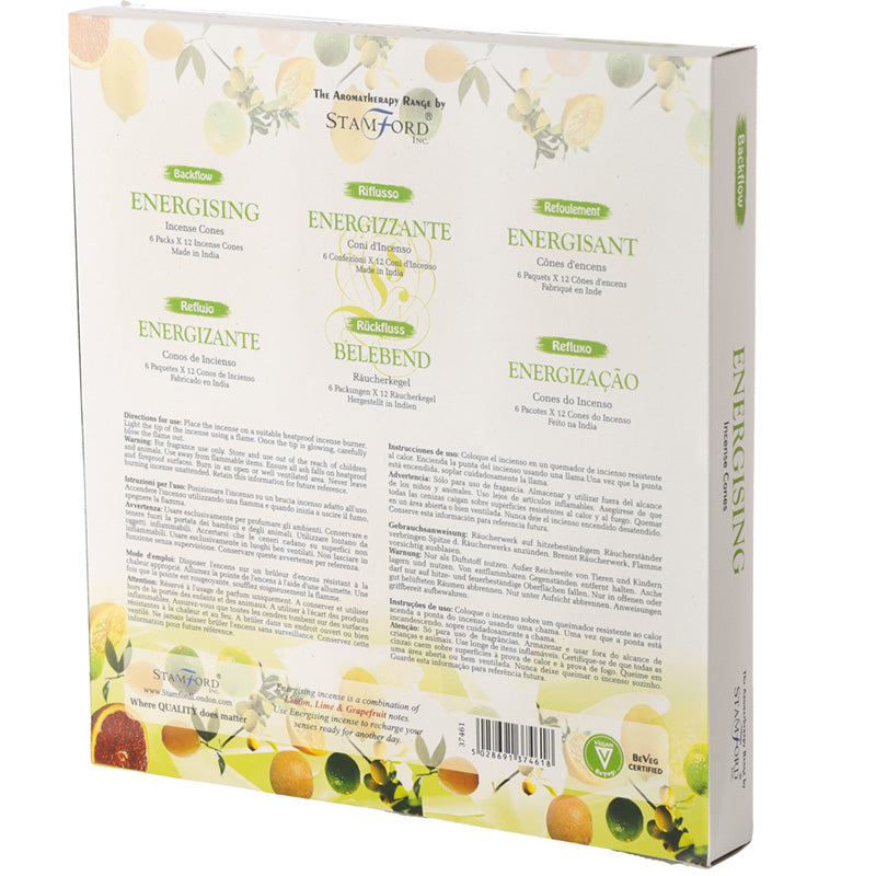 Stamford Backflow Incense Cones - Energising