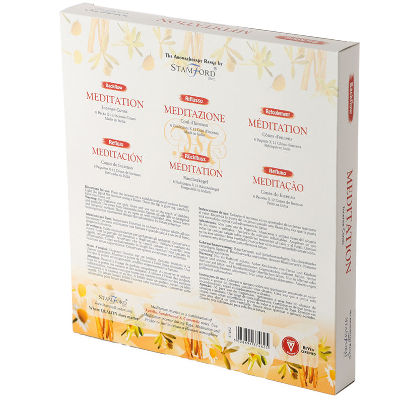 Stamford Backflow Incense Cones - Meditation