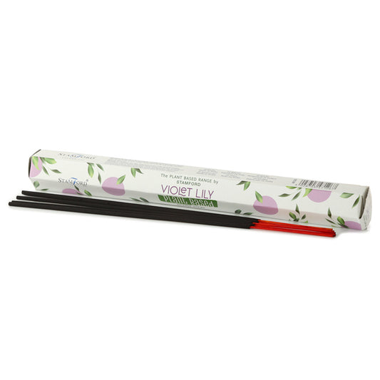Premium Plant Based Stamford Hex Incense Sticks - Violet Lilly