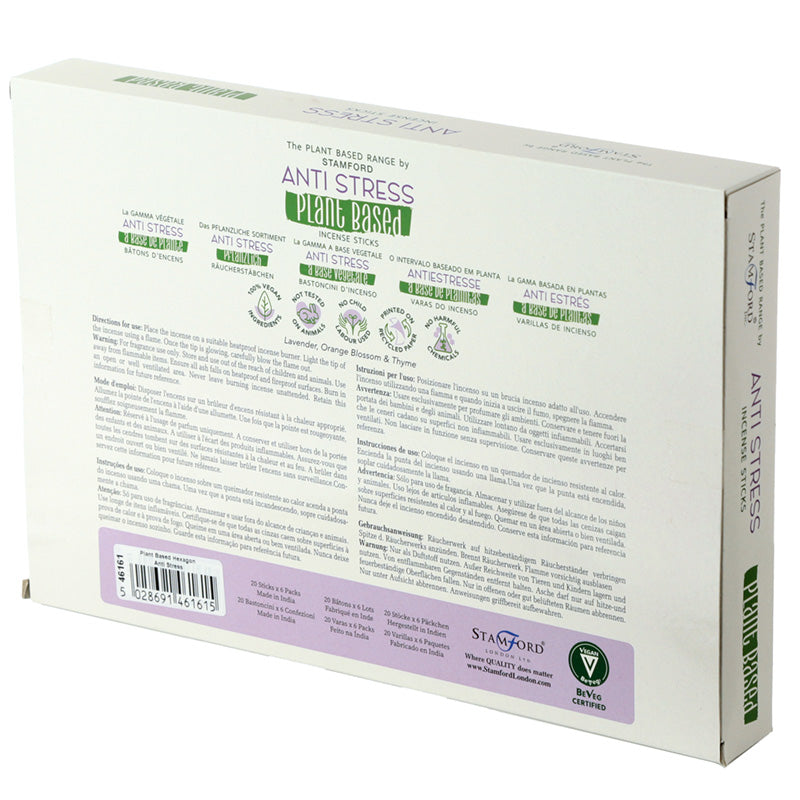 Premium Plant Based Stamford Hex Incense Sticks - Anti Stress