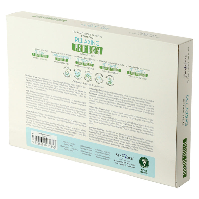 Premium Plant Based Stamford Hex Incense Sticks - Relaxing