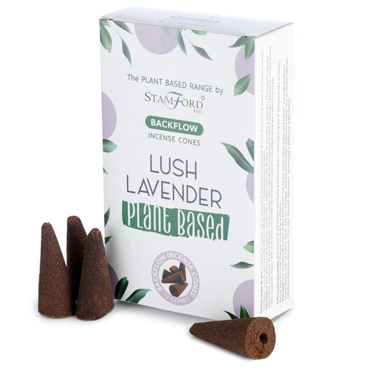Premium Plant Based Stamford Backflow Incense Cones - Lush Lavendar