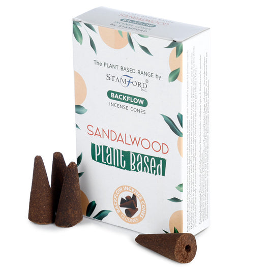 Premium Plant Based Stamford Backflow Incense Cones - Sandalwood
