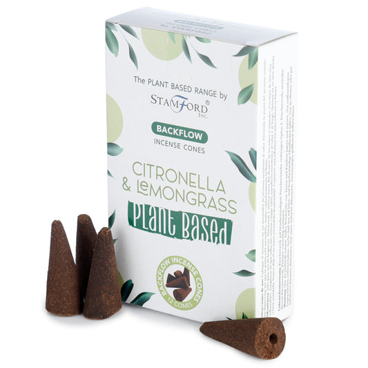 Premium Plant Based Stamford Backflow Incense Cones - Citronella and Lemongrass